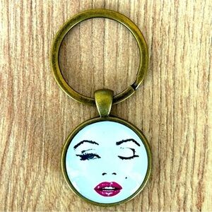 Marilyn Monroe Keychain, Handmade, NWT